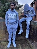 Retro Streetwear Hip Hop Hoodie Set for Men and Women