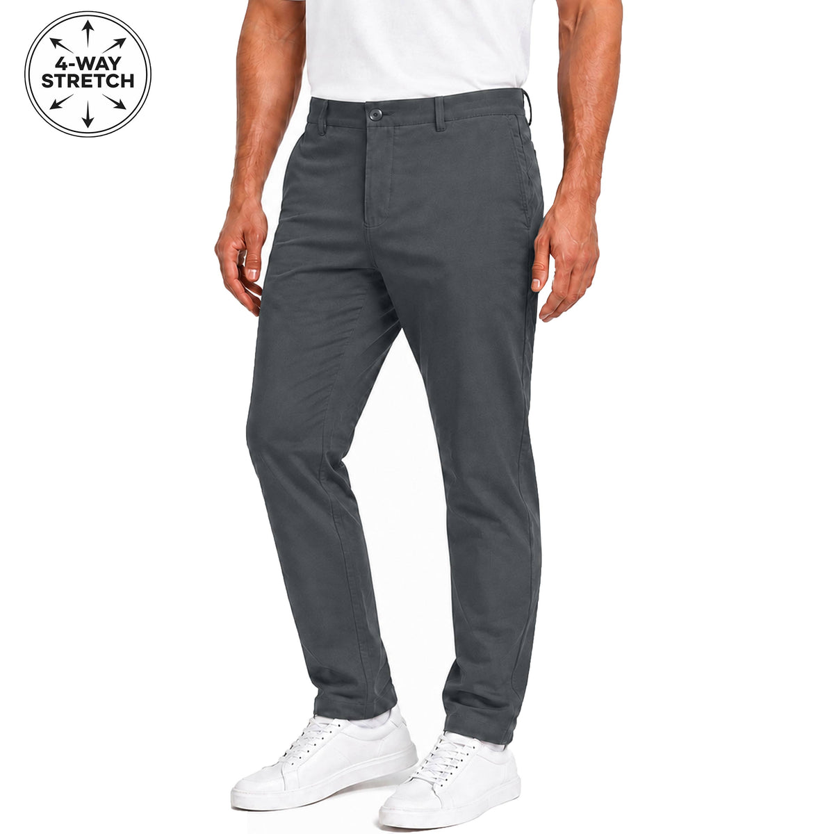 Men's Super Stretch Slim Fit Chino Pants - 31-Inch Inseam