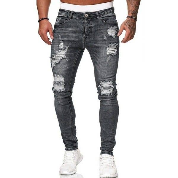 Men's Slim Fit Ripped Skinny Jeans