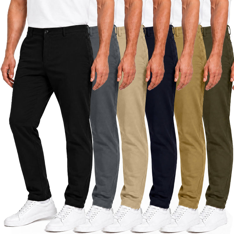 Men's Super Stretch Slim Fit Chino Pants - 31-Inch Inseam