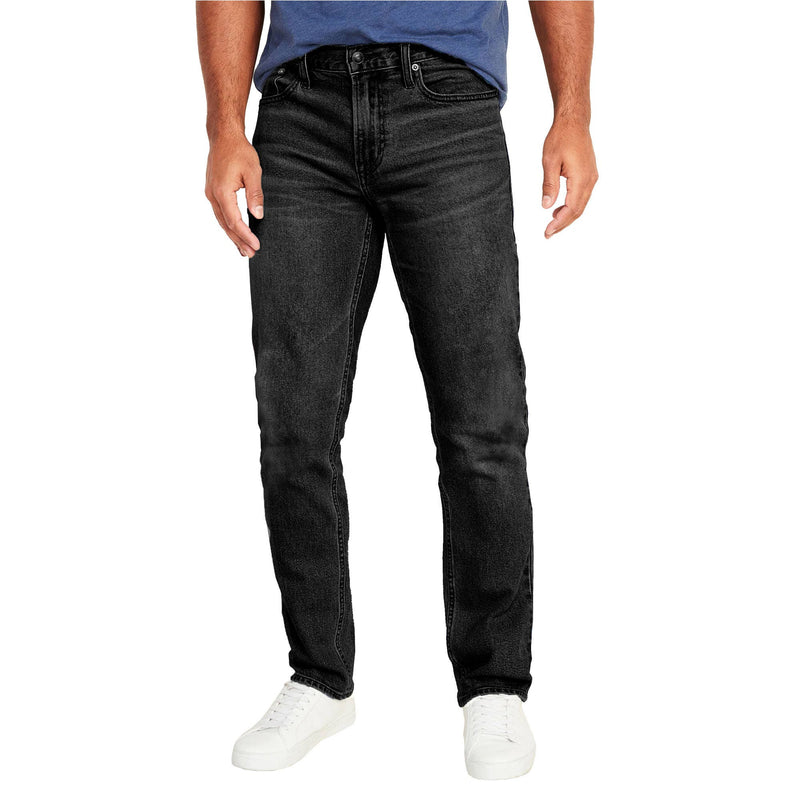Mens Flex Stretch Slim Straight Jeans Classic Denim Menswear