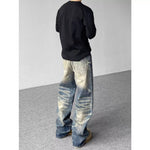Gradient Loose Straight Leg Wide Jeans