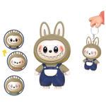 Lalabu Squeeze & Change Face Toy Cute Plastic Fidget Keychain for Stress Relief