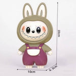 Lalabu Squeeze & Change Face Toy Cute Plastic Fidget Keychain for Stress Relief