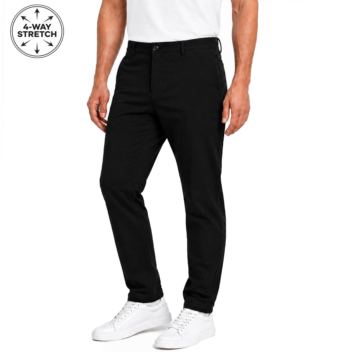 Men's Super Stretch Slim Fit Chino Pants - 31-Inch Inseam