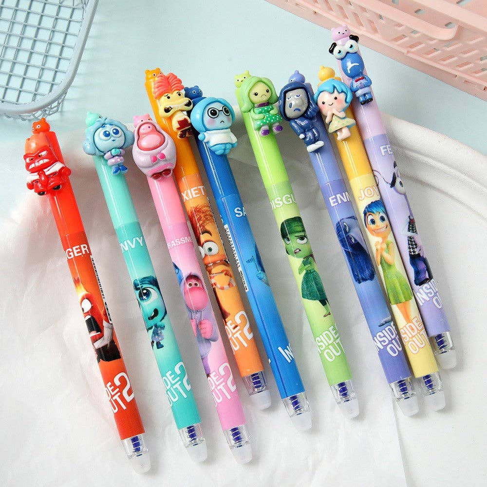K-pop Demon Girl Squad Twist Ballpoint Pen Set Anime Theme Black Ink Pens