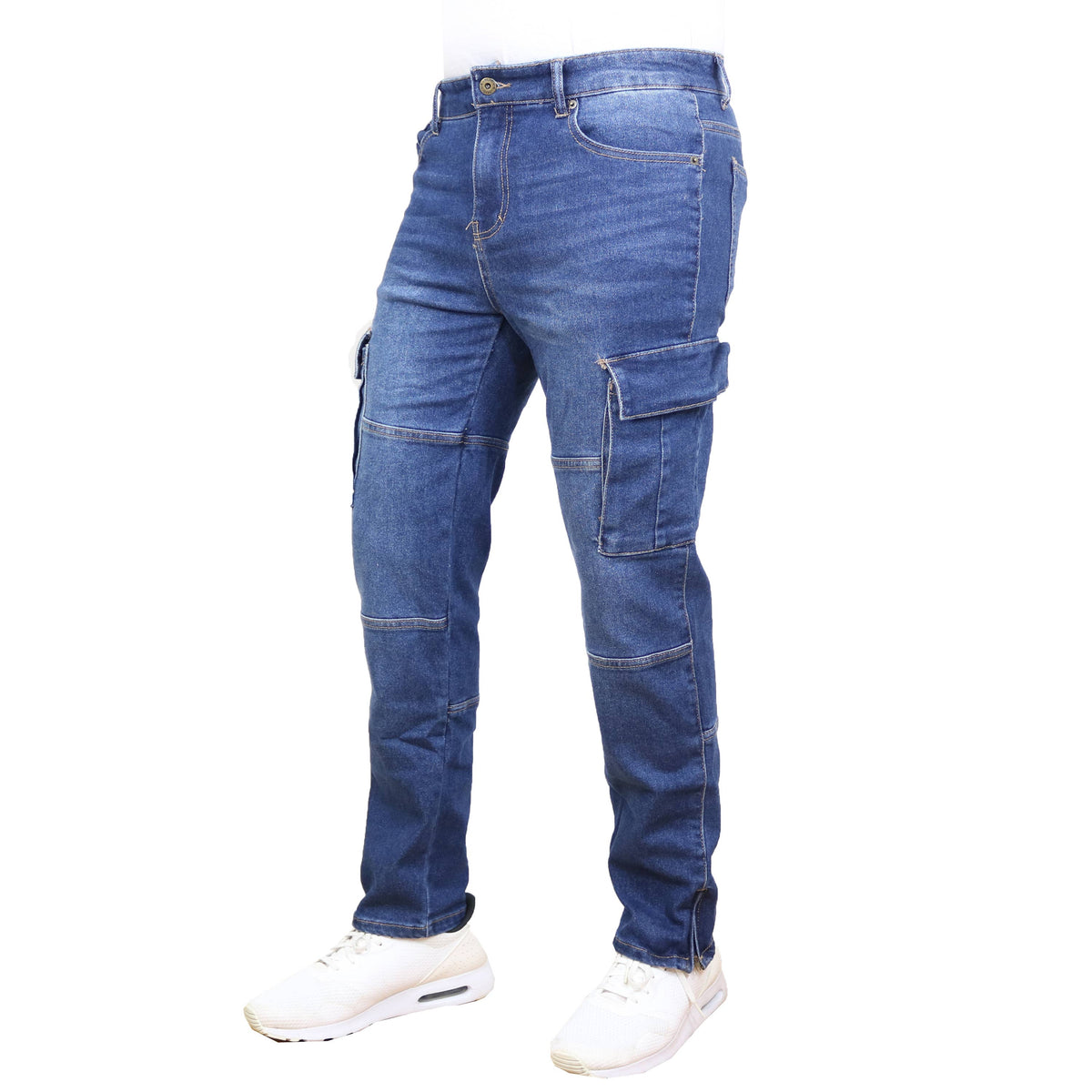 Men's Stretch Cargo Pocket Jeans