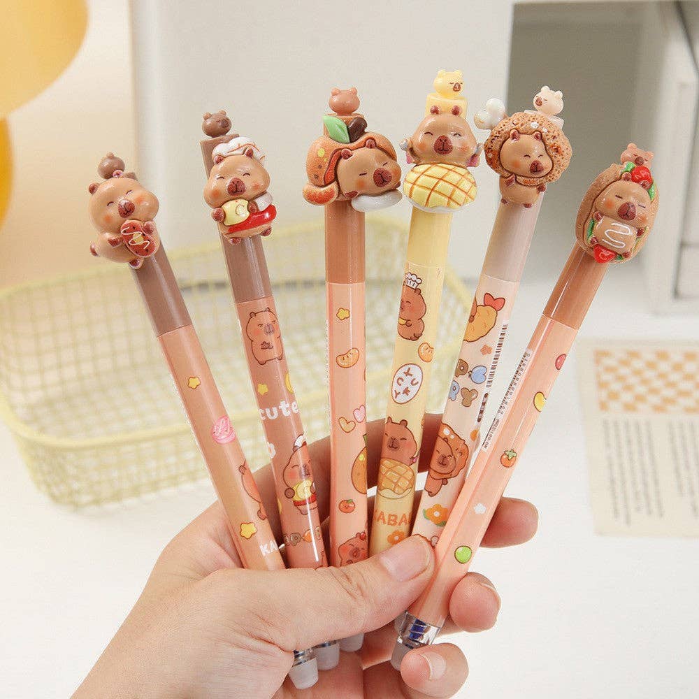 K-pop Demon Girl Squad Twist Ballpoint Pen Set Anime Theme Black Ink Pens