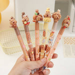K-pop Demon Girl Squad Twist Ballpoint Pen Set Anime Theme Black Ink Pens