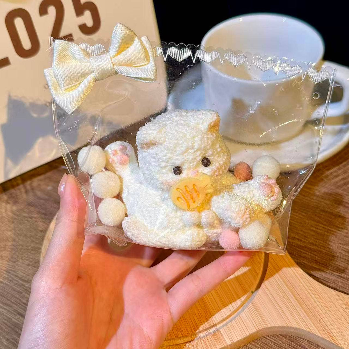 Cat Plush Toy Taba Squishy Toy Cute Kawaii Animal Soft Collectible Handmade Little Nine Studio Soft Clay Texture