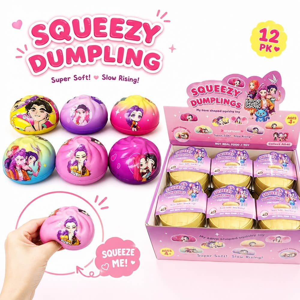 Kpop Dumpling Bun Squishy Toy Slow Rebound Foam Squeeze Fidget Toy