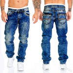 Men's Casual Straight Leg Denim Jeans