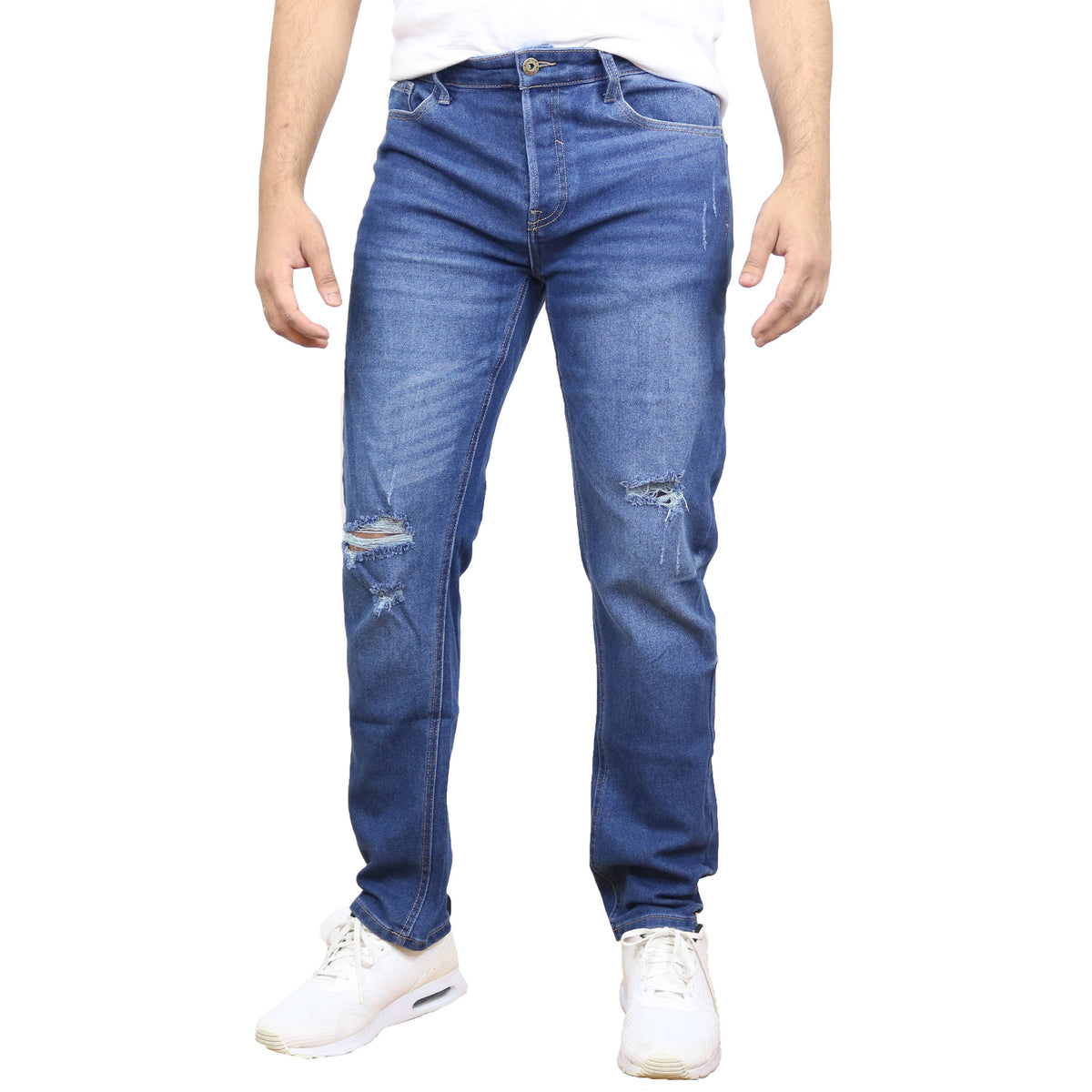 Men's Stretch Ripped Jeans