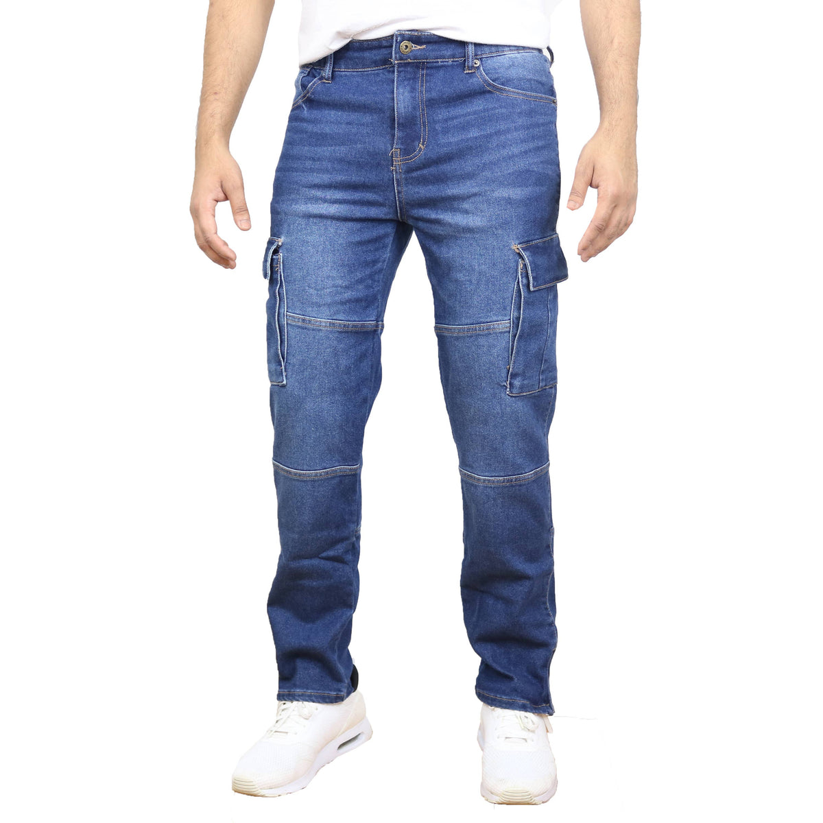 Men's Stretch Cargo Pocket Jeans