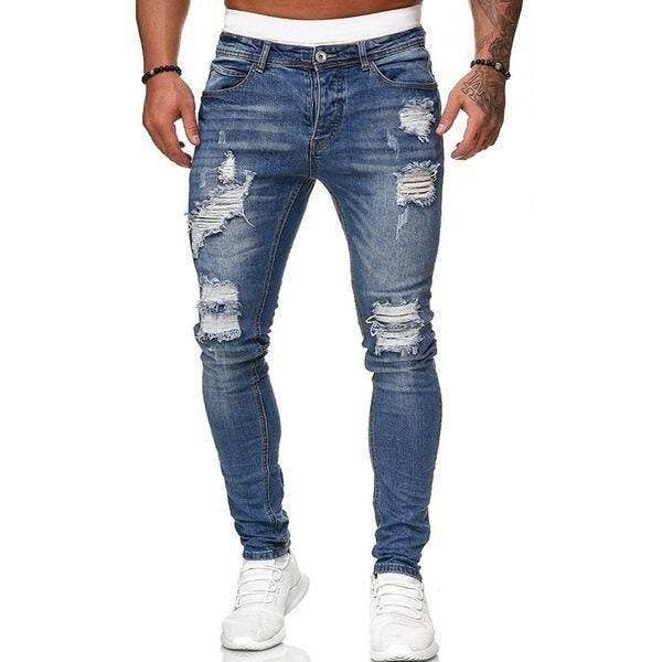 Men's Slim Fit Ripped Skinny Jeans