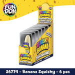 Fun Doh Squishy Banana Stress Relief Toy - 6/Display