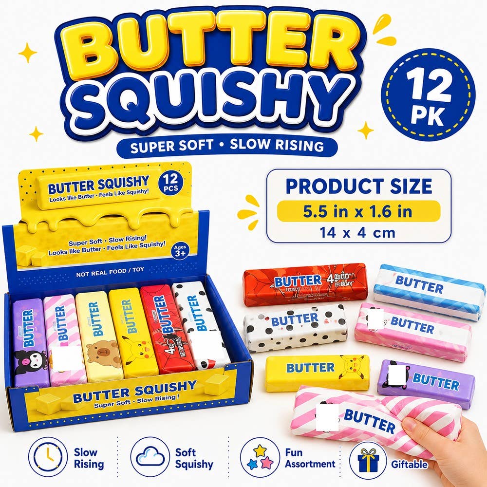 Character Butter Bar Slow Rebound Squishy Squeeze Toy Dumpling