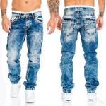 Men's Casual Straight Leg Denim Jeans
