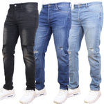 Men's Stretch Ripped Jeans