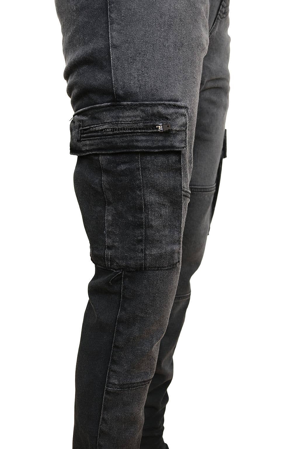 Men's Stretch Cargo Pocket Jeans