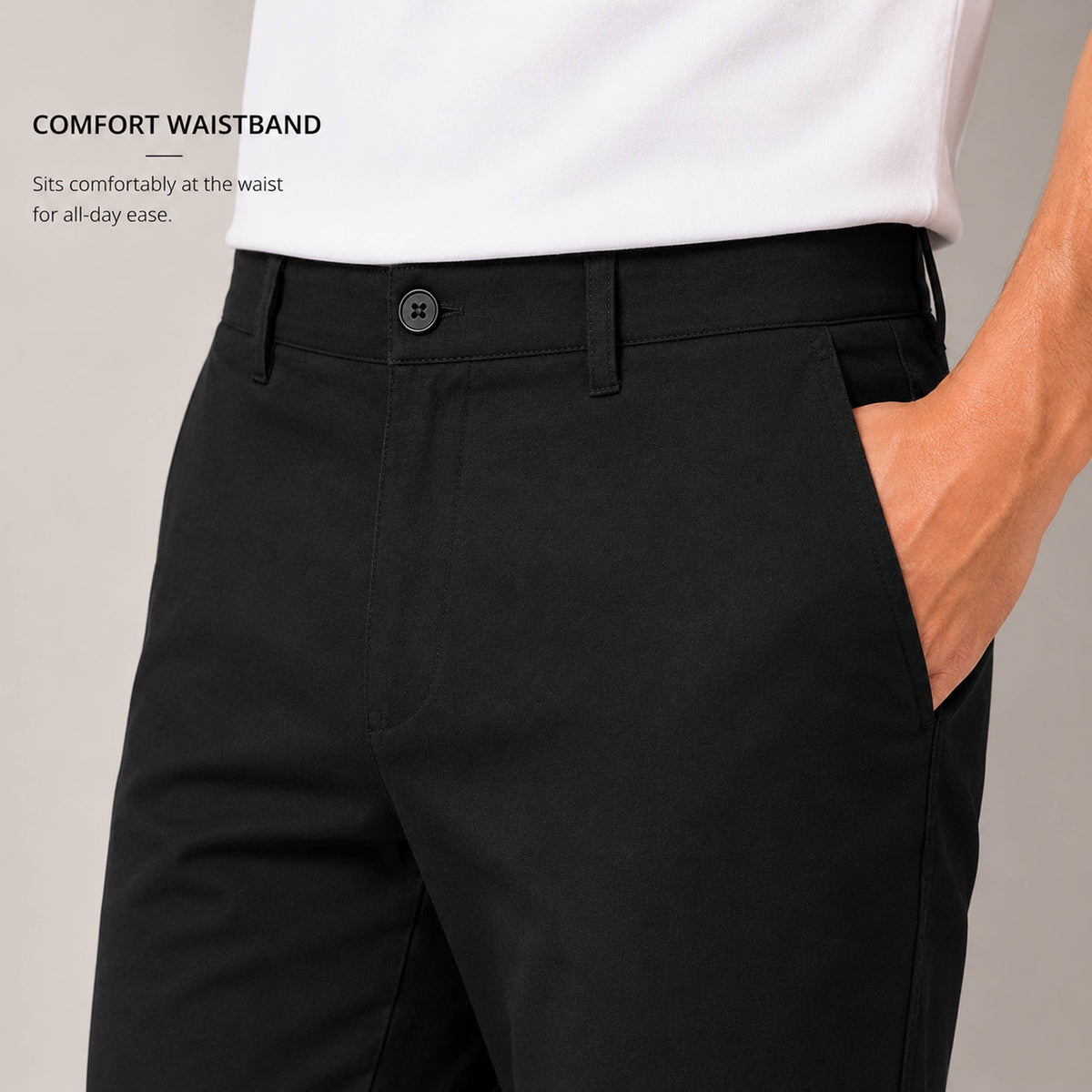 Men's Super Stretch Slim Fit Chino Pants - 31-Inch Inseam