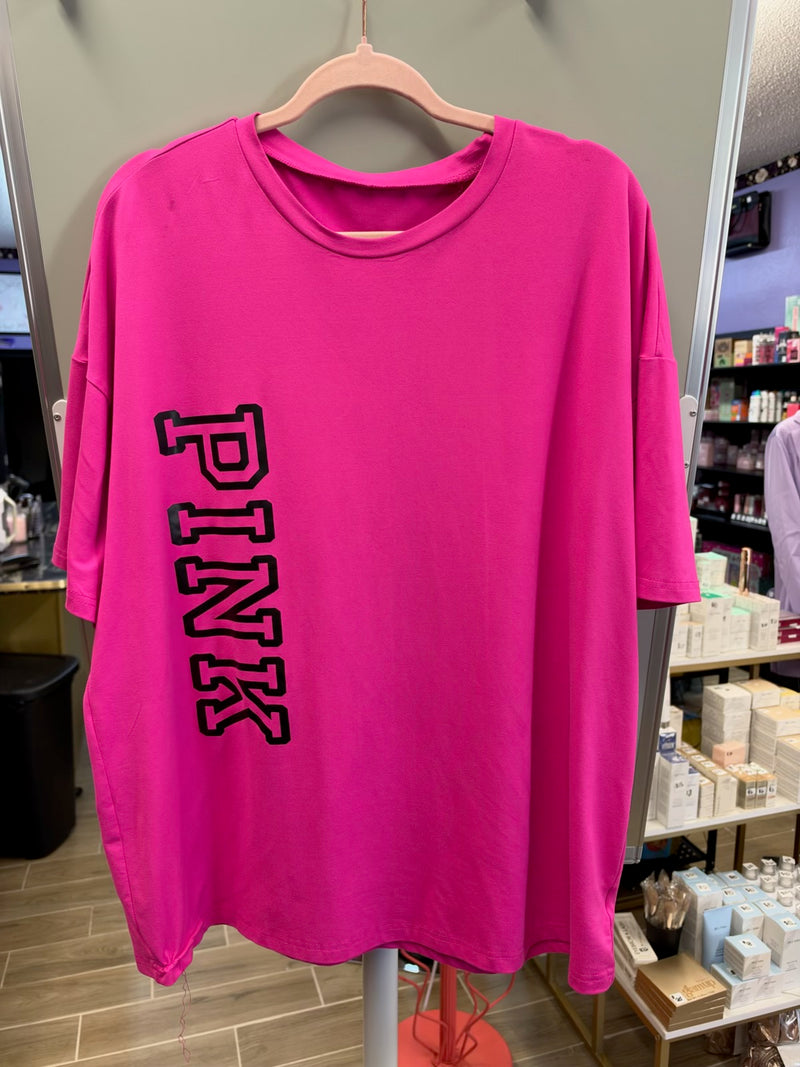 Victoria’s Secret PINK Hot Pink T-Shirt – Size 3X